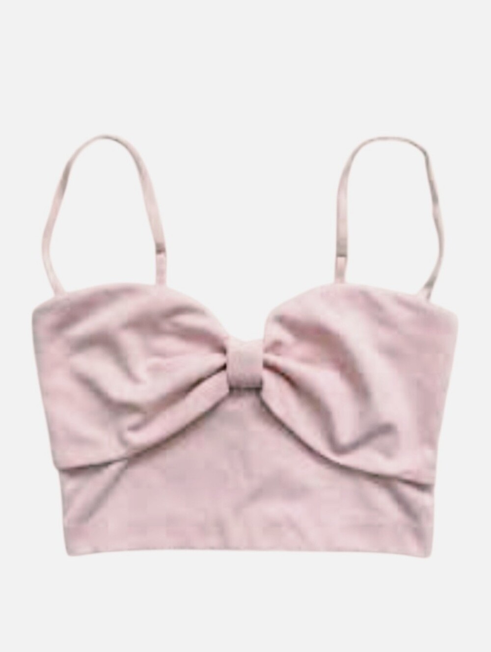 Victoria's Secret Crop Spaghetti Strap Tank Top Knot Soft Pink Small